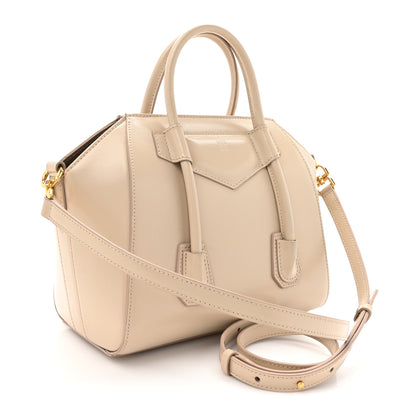 Givenchy Box Calfskin Mini Lock Antigona Shoulder Bag Natural Beige 3 of 13