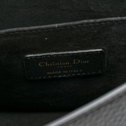 Christian Dior Grained Calfskin Medium Bobby Flap Black 6 of 9
