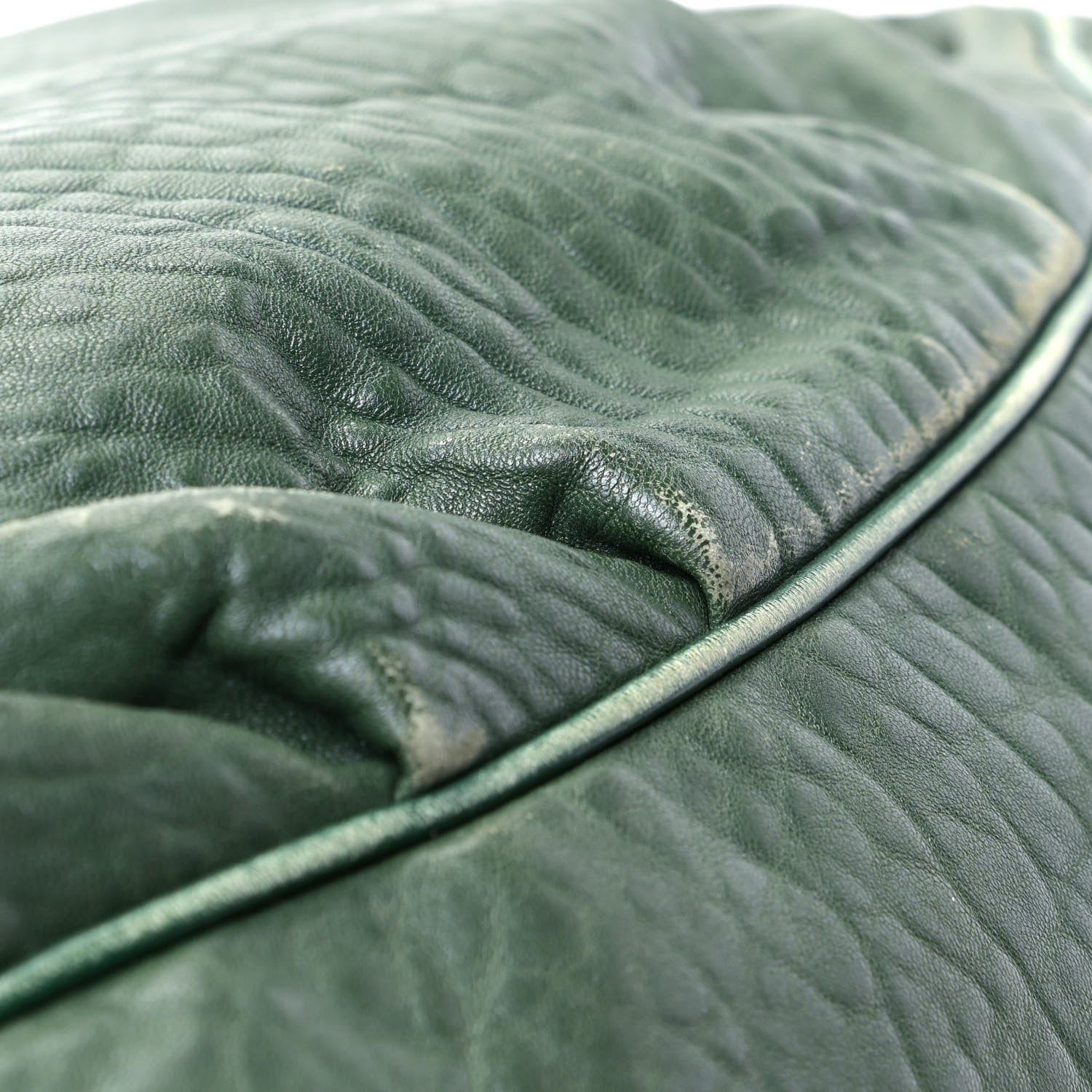 Fendi Crinkled Lambskin Mia Tote Verde Inglese 6 of 11