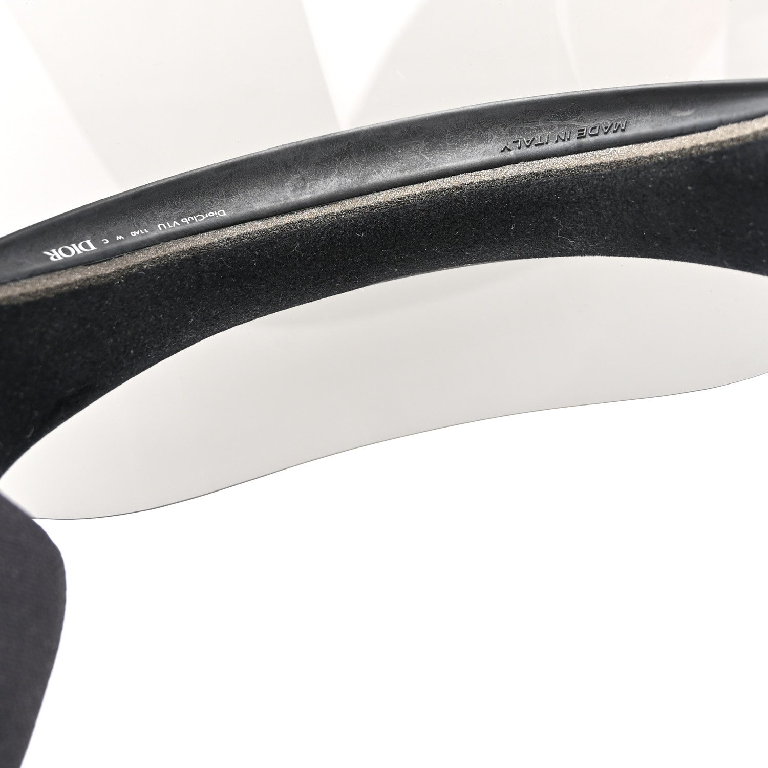 Christian Dior Mirrored DiorClubV1U Sun Visor Black 7 of 10