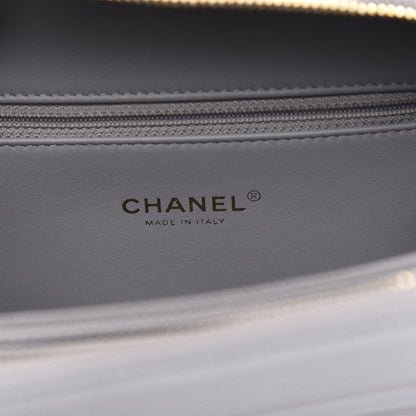 Chanel Caviar Quilted Medium CC Filigree Vanity Case Grey 5 of 9