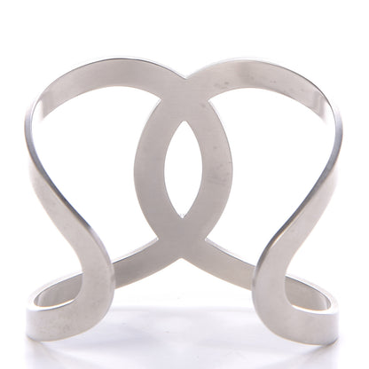 Chanel Metal CC Cuff Silver 3 of 5