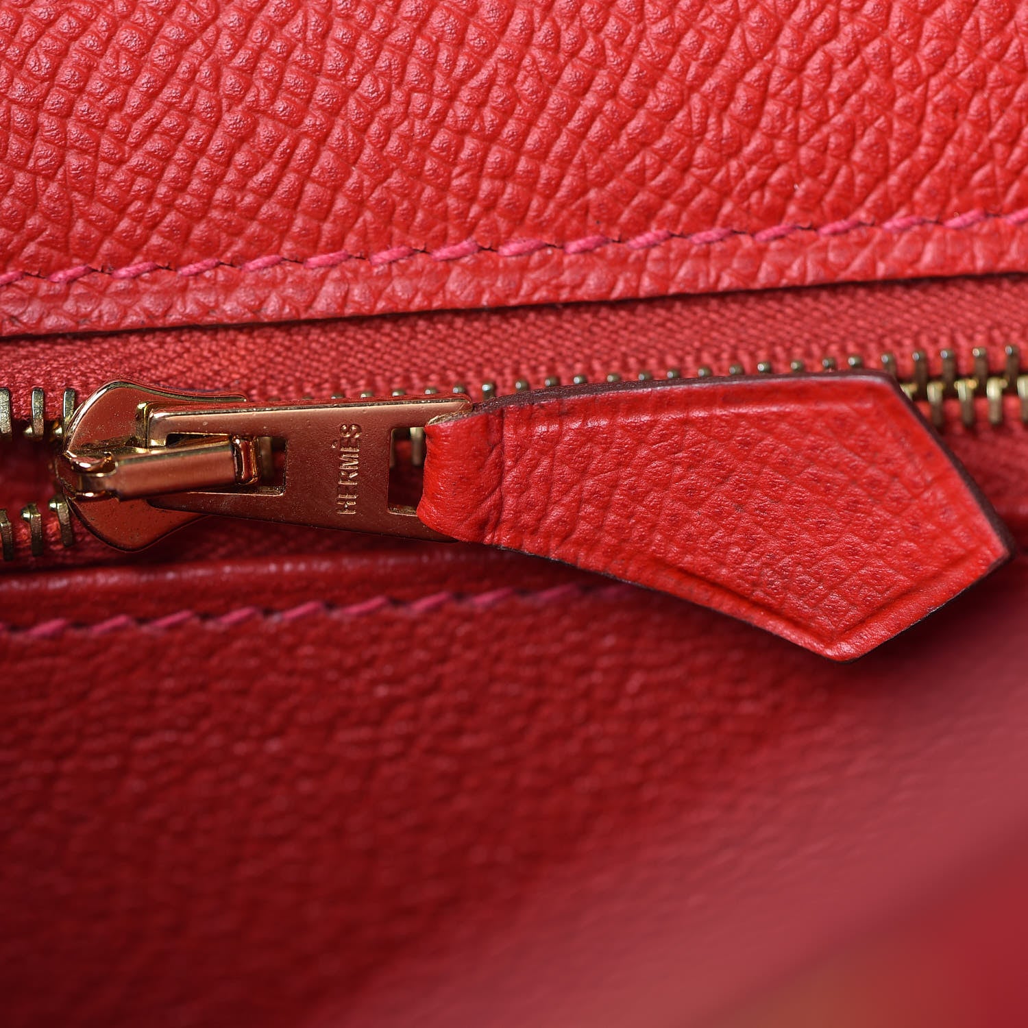Hermes Epsom Kelly Sellier 32 Rouge Casaque 25 of 35