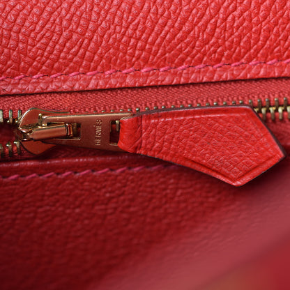 Hermes Epsom Kelly Sellier 32 Rouge Casaque 25 of 35