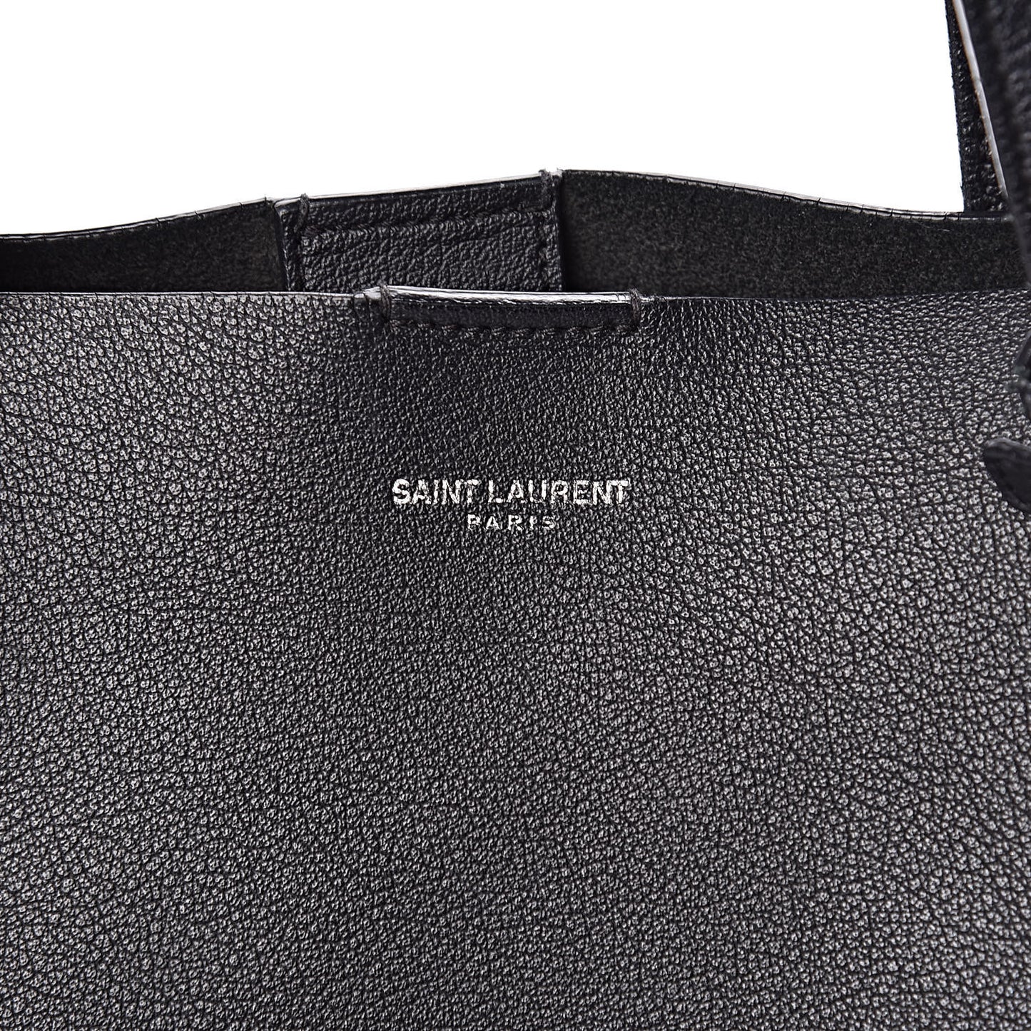 Calfskin Large Fringe Shopping Tote Black