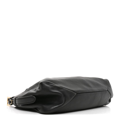 Prada Soft Calfskin Large Aimee Shoulder Bag Black 3 of 8