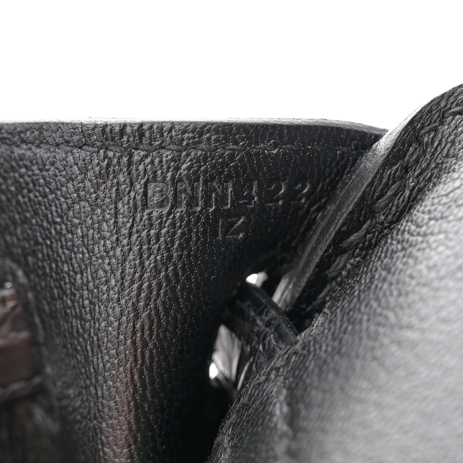 Hermes Togo Matte Alligator Birkin Touch 25 Black 7 of 11