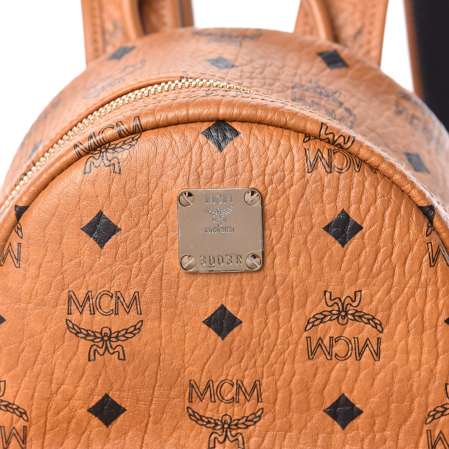 Visetos Side Stud Mini Stark Backpack Cognac