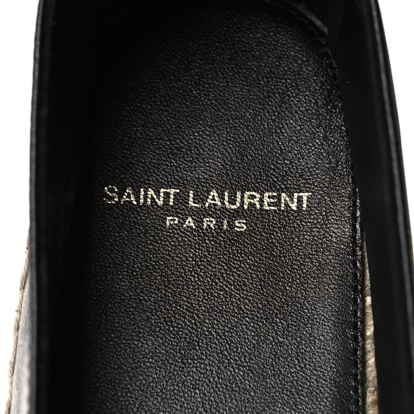 Lambskin Monogram Espadrilles 36 Black