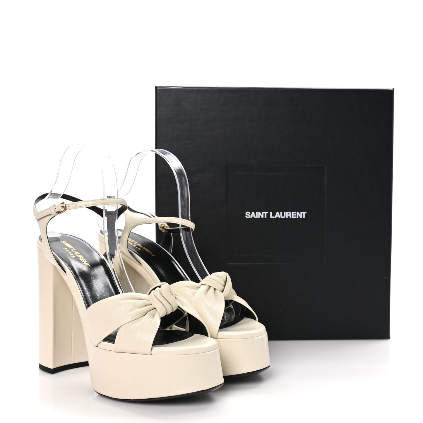 Vendome Bianca 85 Platform Sandals 41 Pearl