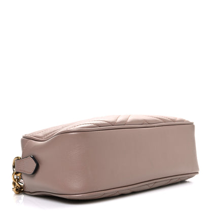 Gucci Calfskin Matelasse Small GG Marmont Chain Shoulder Bag Porcelain Rose 4 of 11