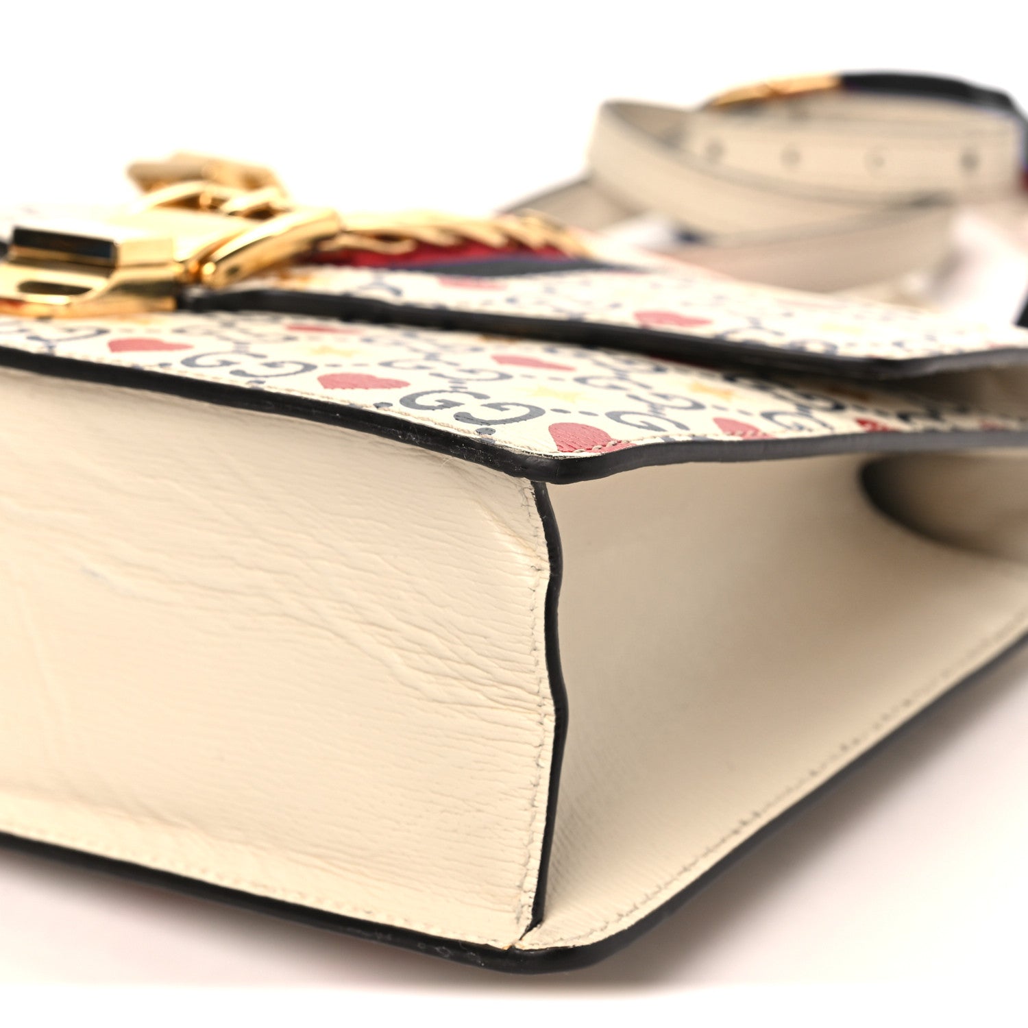 Gucci Calfskin Valentine's Day Exclusive Small Sylvie Top Handle Bag Ivory 10 of 10