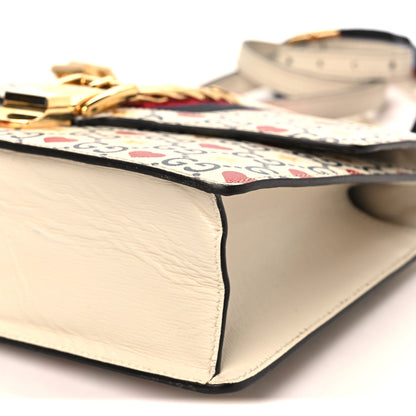 Gucci Calfskin Valentine's Day Exclusive Small Sylvie Top Handle Bag Ivory 10 of 10