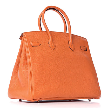 Hermes Togo Birkin 35 Orange 3 of 12