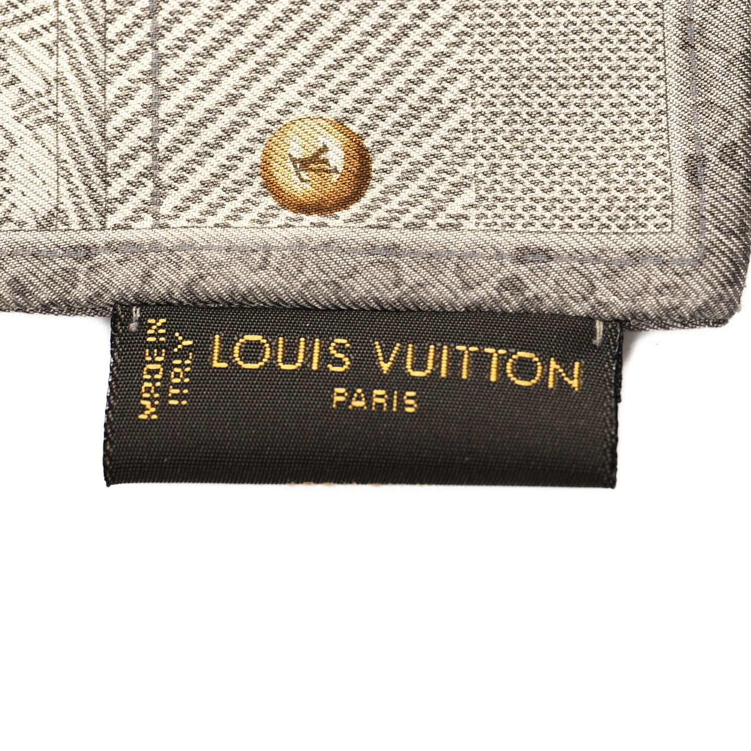 Louis Vuitton Silk Monogram New Denim Bandeau Grey 3 of 3