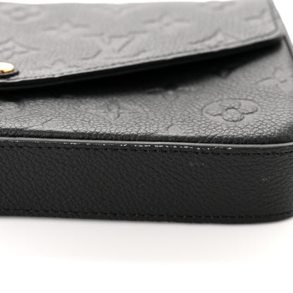 Louis Vuitton Empreinte Pochette Felicie Chain Wallet Black 10 of 11