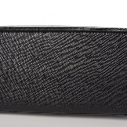 Prada Saffiano Cuir Small Double Bag Black 12 of 12