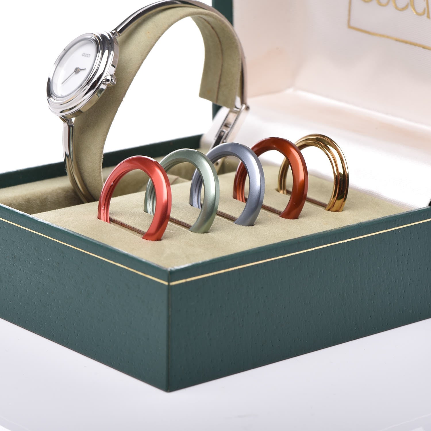 Gucci Stainless Steel 26mm Interchangeable Bezel Quartz Watch