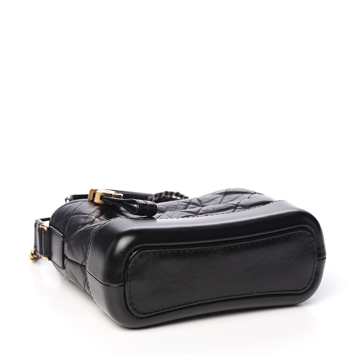 Chanel Aged Calfskin Quilted Small Gabrielle Hobo Black 3 of 9