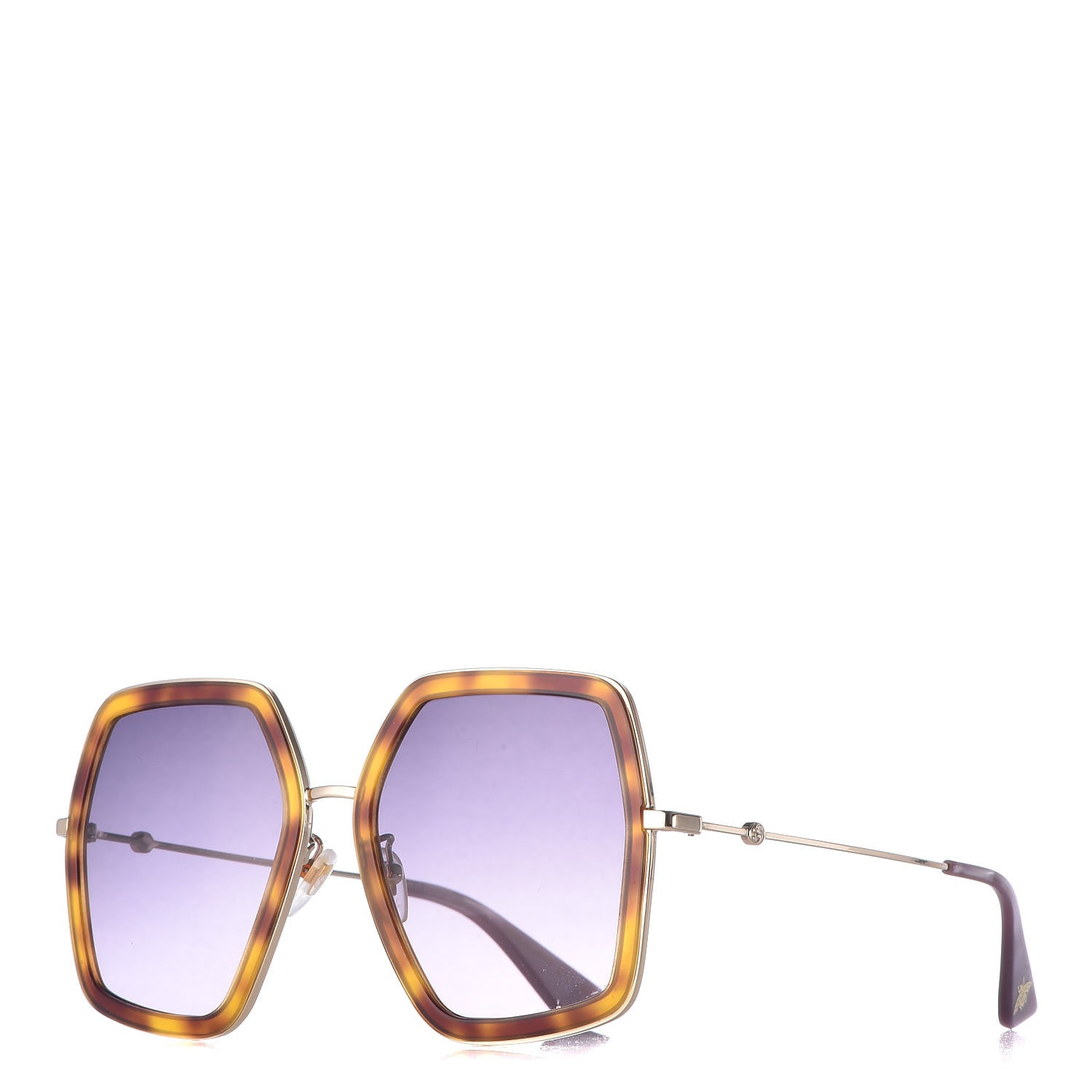 Gucci Square Frame GG0106S Sunglasses Tortoise 1 of 7