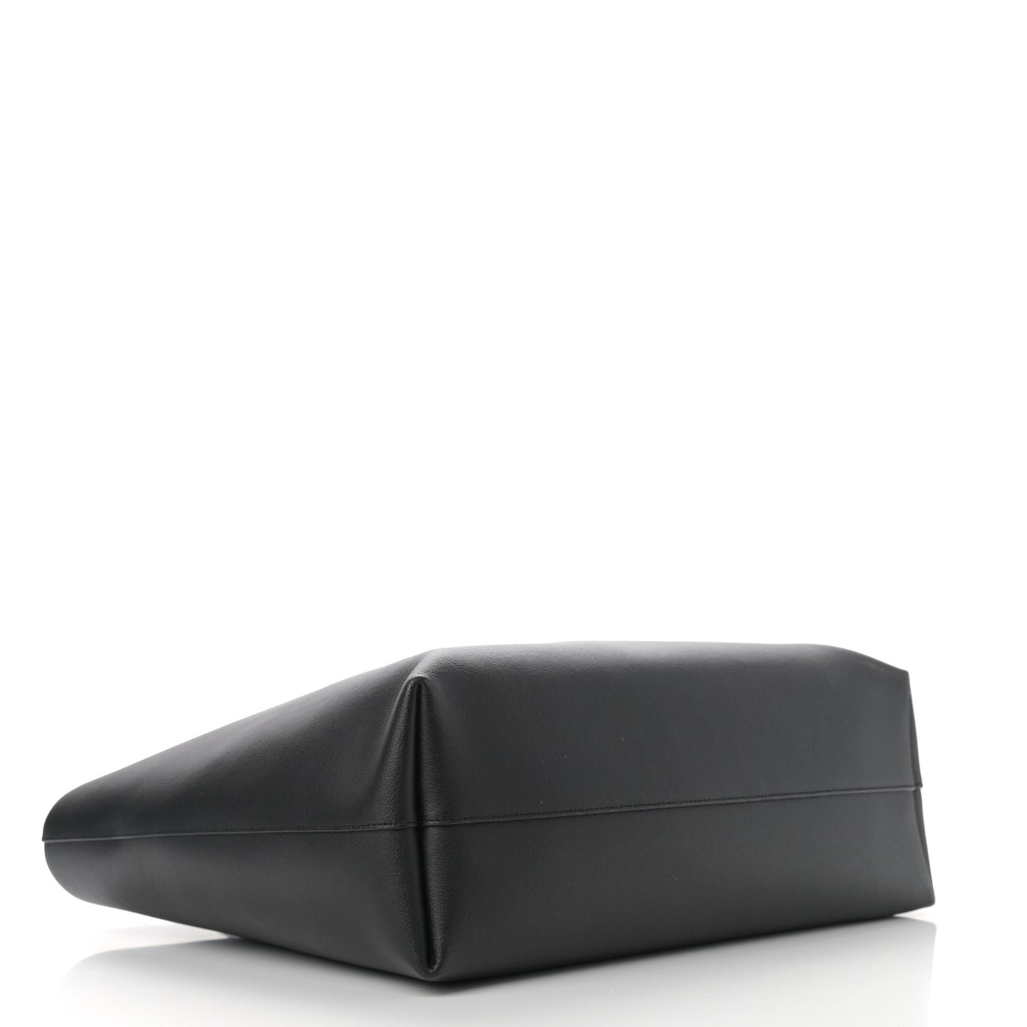 Calfskin Large Shopping Tote Black