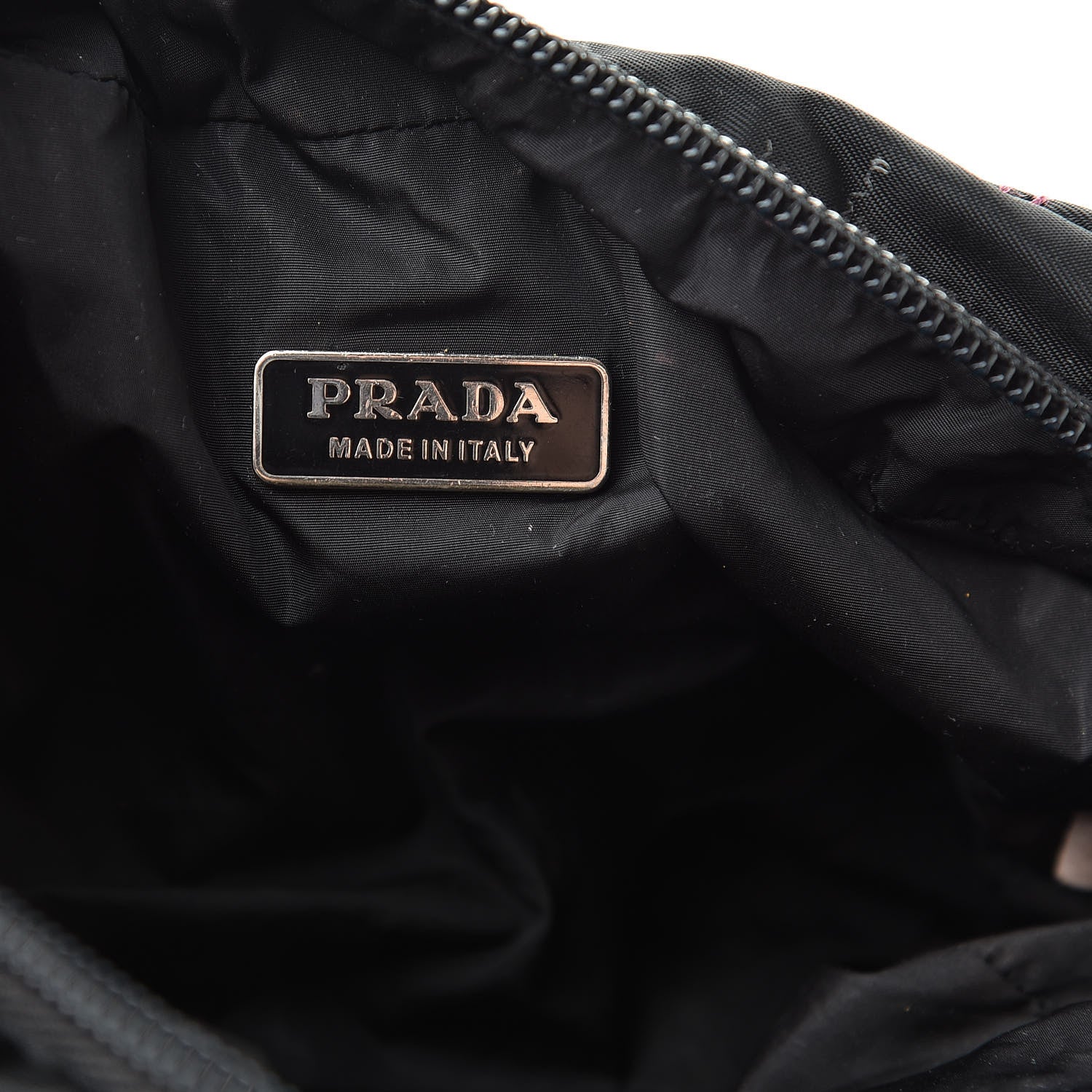 Prada Nylon Tessuto Cosmetic Pouch Black 6 of 8