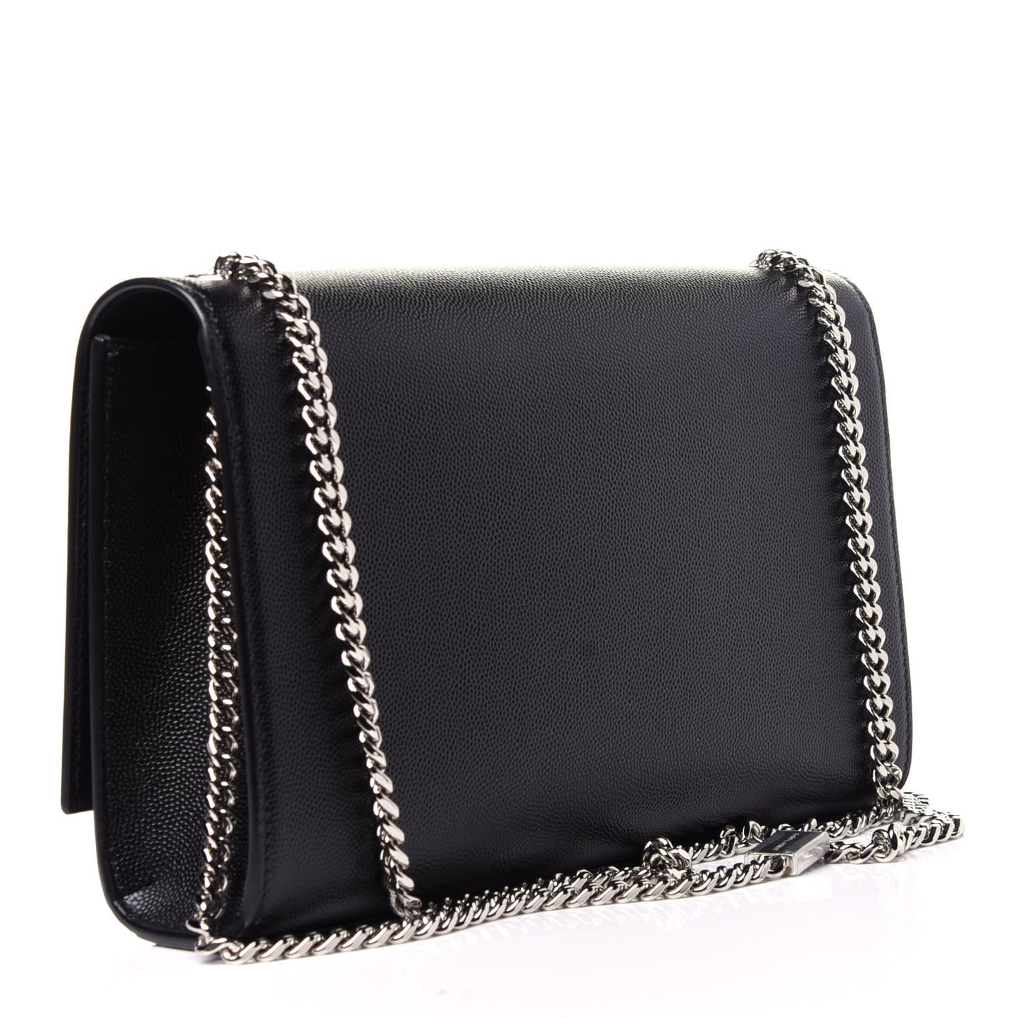 Grain De Poudre Medium Classic Monogram Kate Satchel Black