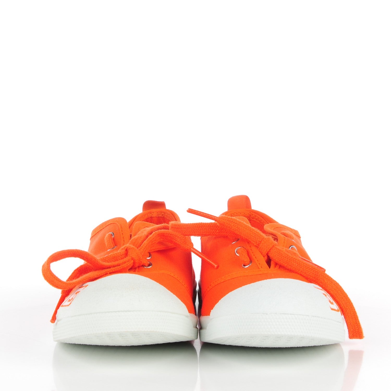 Chanel Canvas CC Sneakers 38 Orange 2 of 9