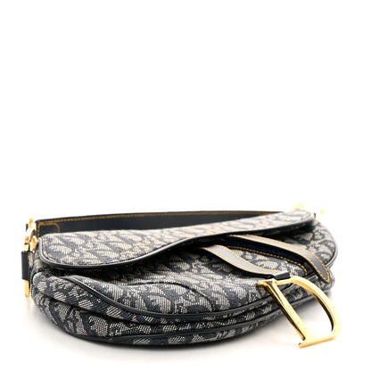 Christian Dior Monogram Saddle Bag Blue 4 of 10