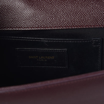 Saint Laurent Grain De Poudre Medium Classic Monogram Kate Satchel Amaranto 6 of 8