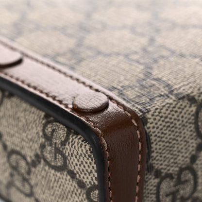 Gucci GG Supreme Monogram Mini Horsebit 1955 Crossbody Bag Beige Brown Sugar 10 of 18