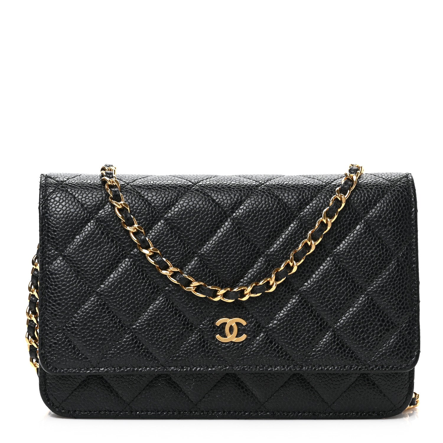Chanel Caviar Quilted Wallet on Chain WOC Black 1 of 9