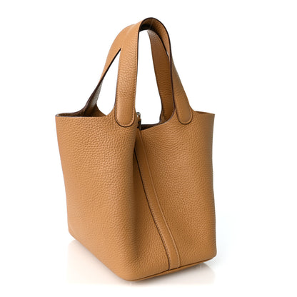 Hermes Taurillon Clemence Picotin Lock 18 PM Biscuit 2 of 10