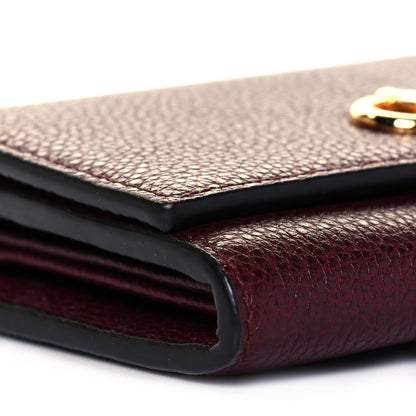 Gucci Grainy Calfskin Zumi Continental Wallet Vintage Bordeaux 6 of 7