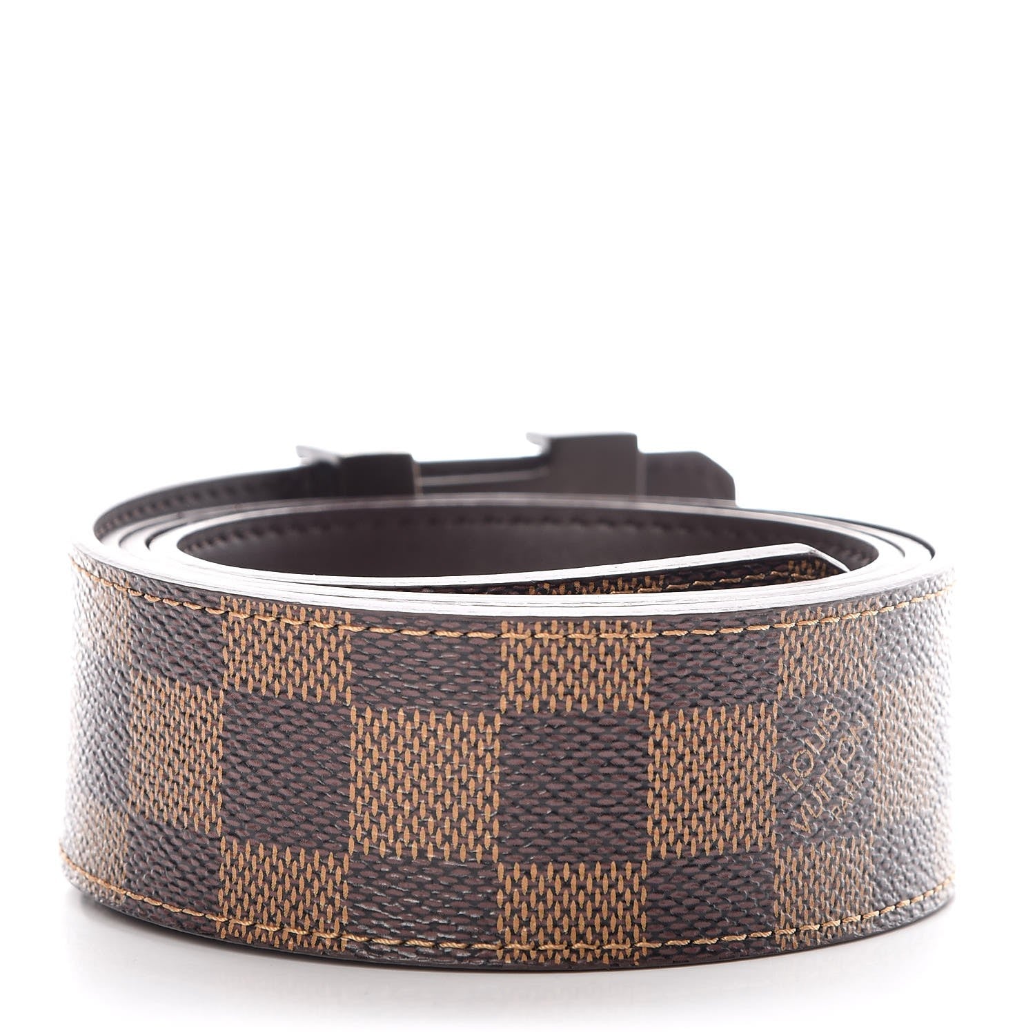 Louis Vuitton Damier Ebene 40mm LV Initiales Belt 95 38 3 of 9