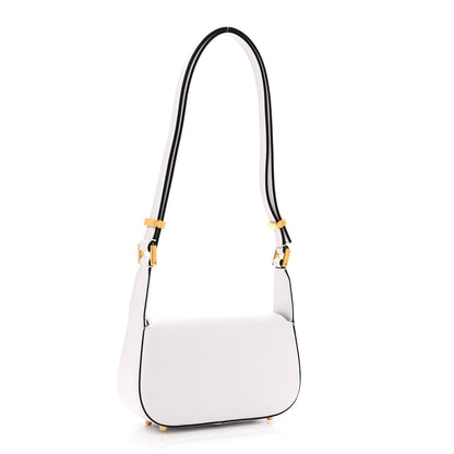 Valentino Garavani Calfskin Small Vlogo Chain Shoulder Bag Optic White 3 of 9