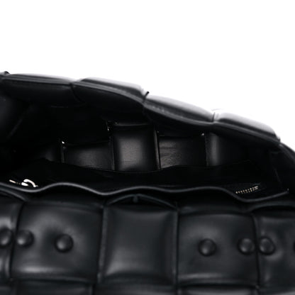 Bottega Veneta Lambskin Maxi Intreccio Padded Chain Cassette Crossbody Bag Black 5 of 9