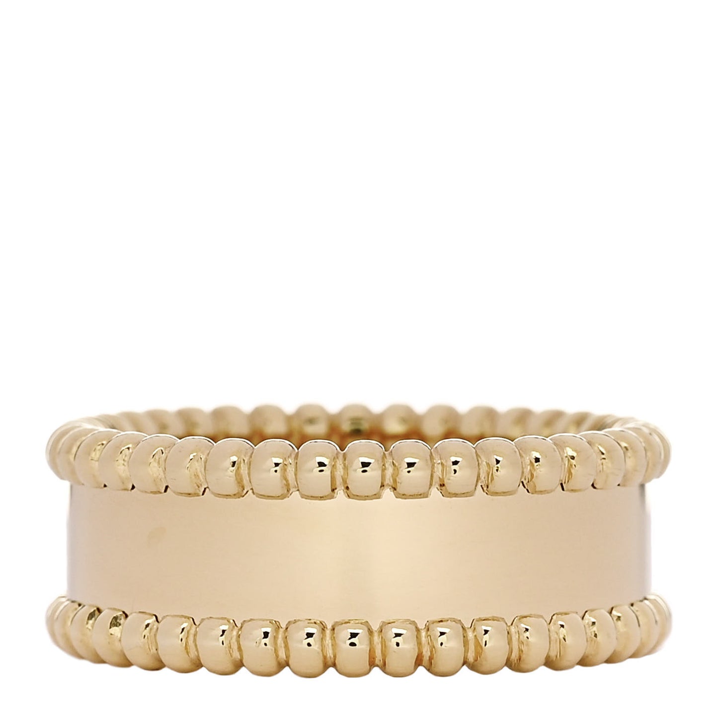 18K Yellow Gold Perlee Signature Ring 55 7.25