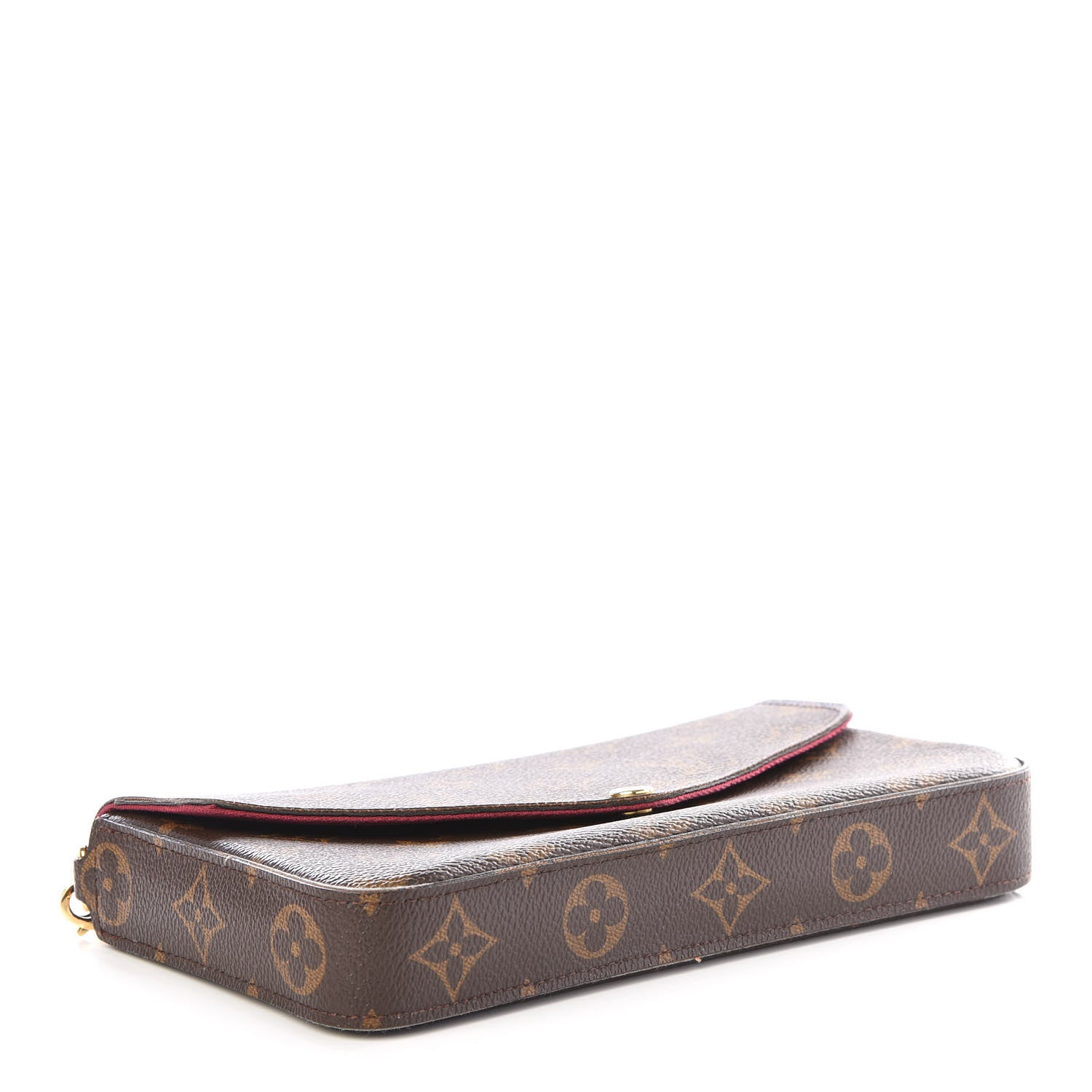 Louis Vuitton Monogram Pochette Felicie Chain Wallet Fuchsia 3 of 9