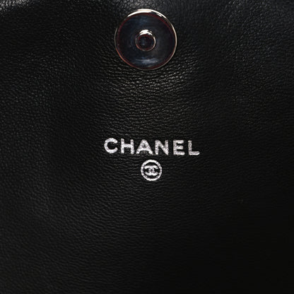 Chanel Lambskin Half Moon Wallet On Chain WOC Black 6 of 12