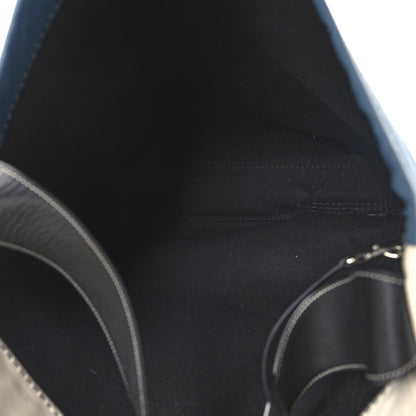 Celine Canvas Calfskin Large Twisted Cabas Beige Blue 5 of 9