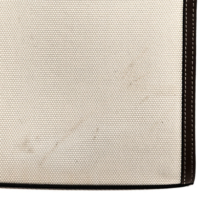 Burberry Canvas Smooth Calfskin Two Tone Mini Pocket Bag Natural Malt Brown 11 of 11