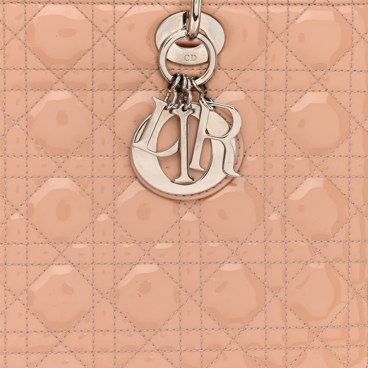 Christian Dior Patent Cannage Large Lady Dior Light Pink 8 of 16