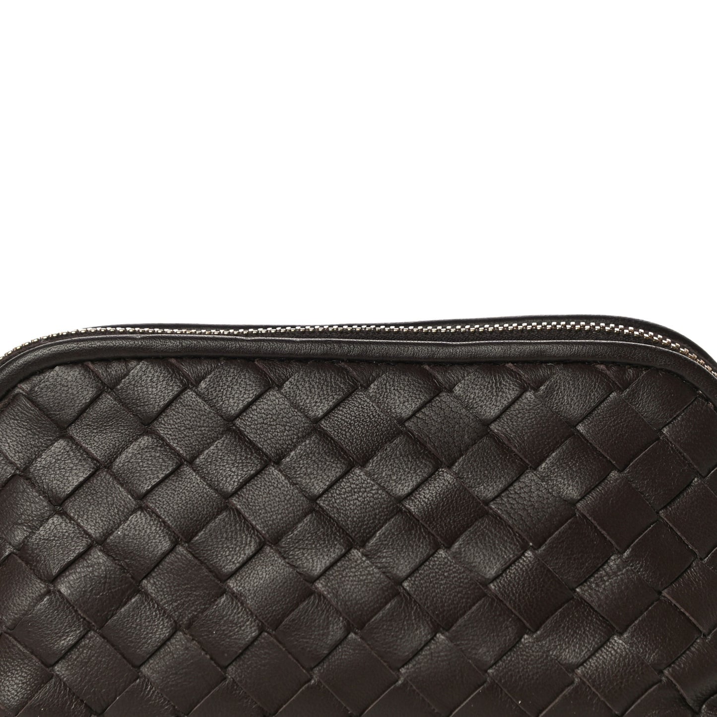 Nappa Intrecciato Cosmetic Case Brown