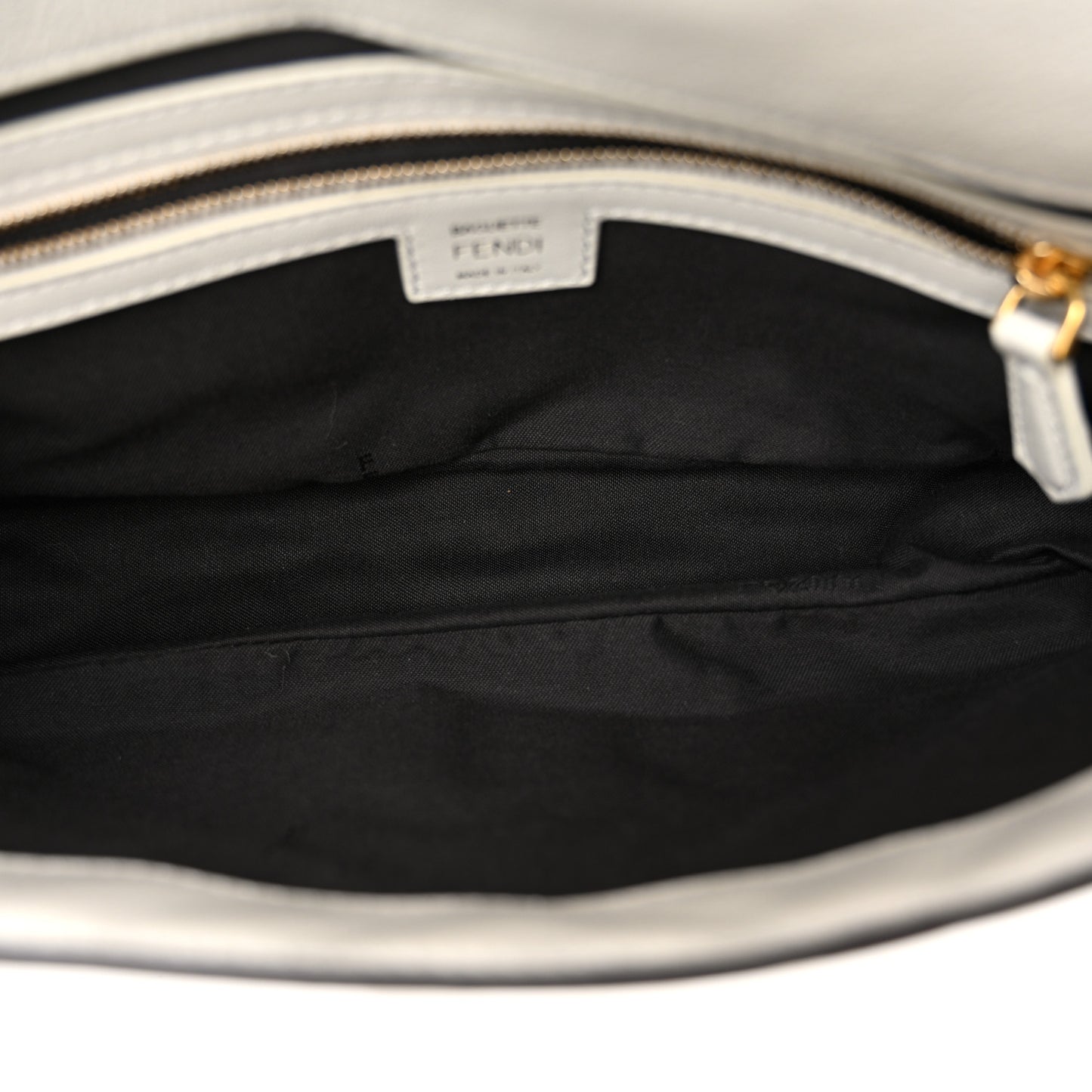 Nappa FF 1974 Embossed Baguette White