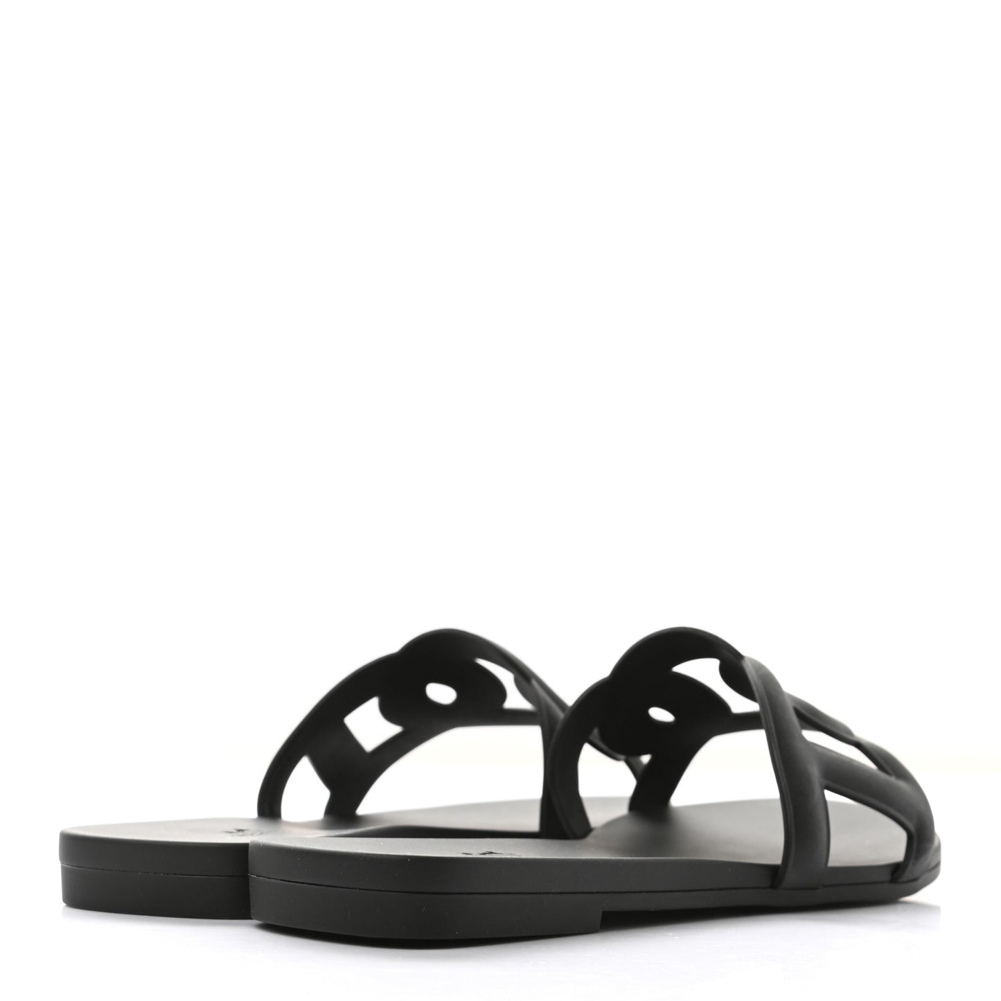 Rubber Aloha Sandals 35 Black
