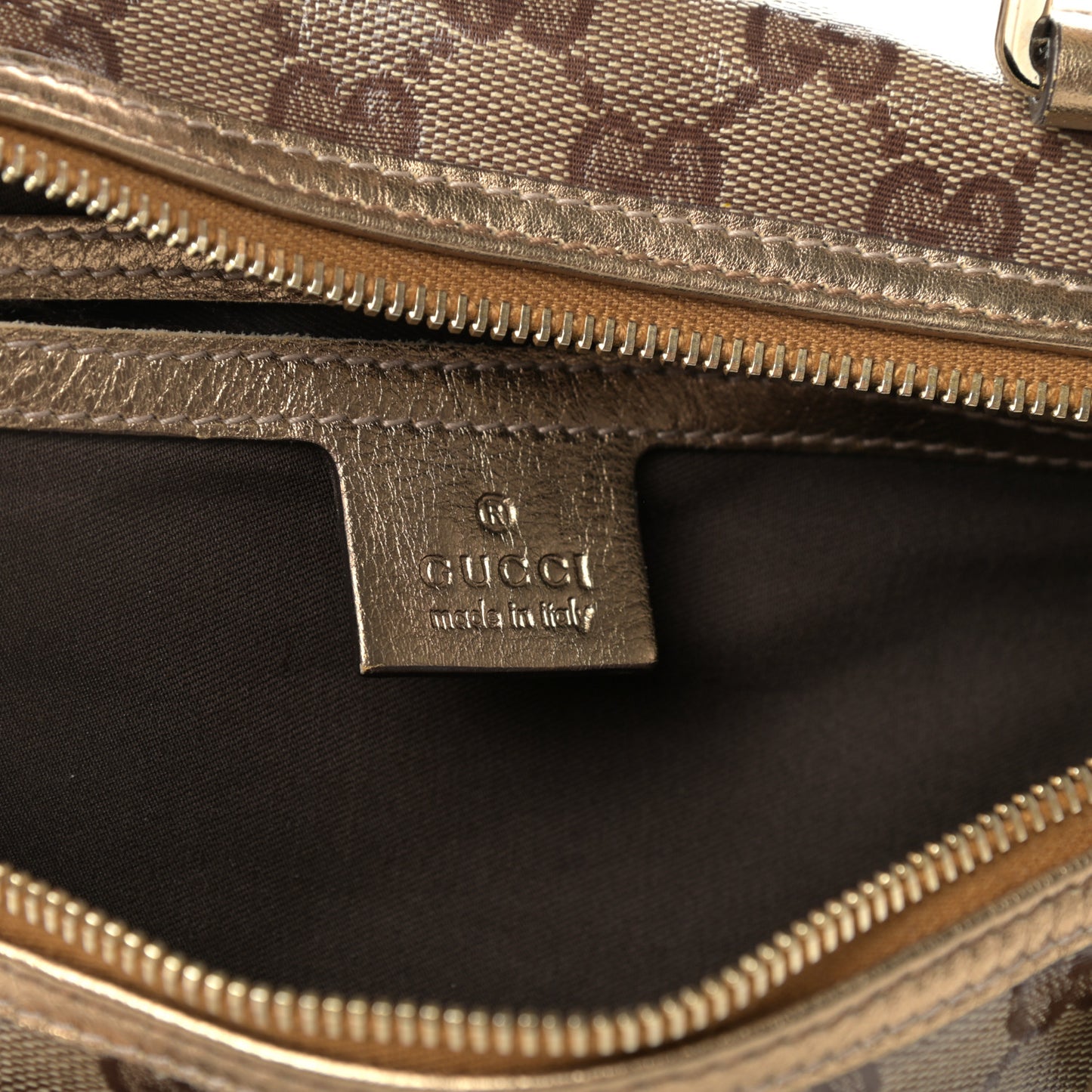 Crystal Monogram Medium Joy Boston Bronze