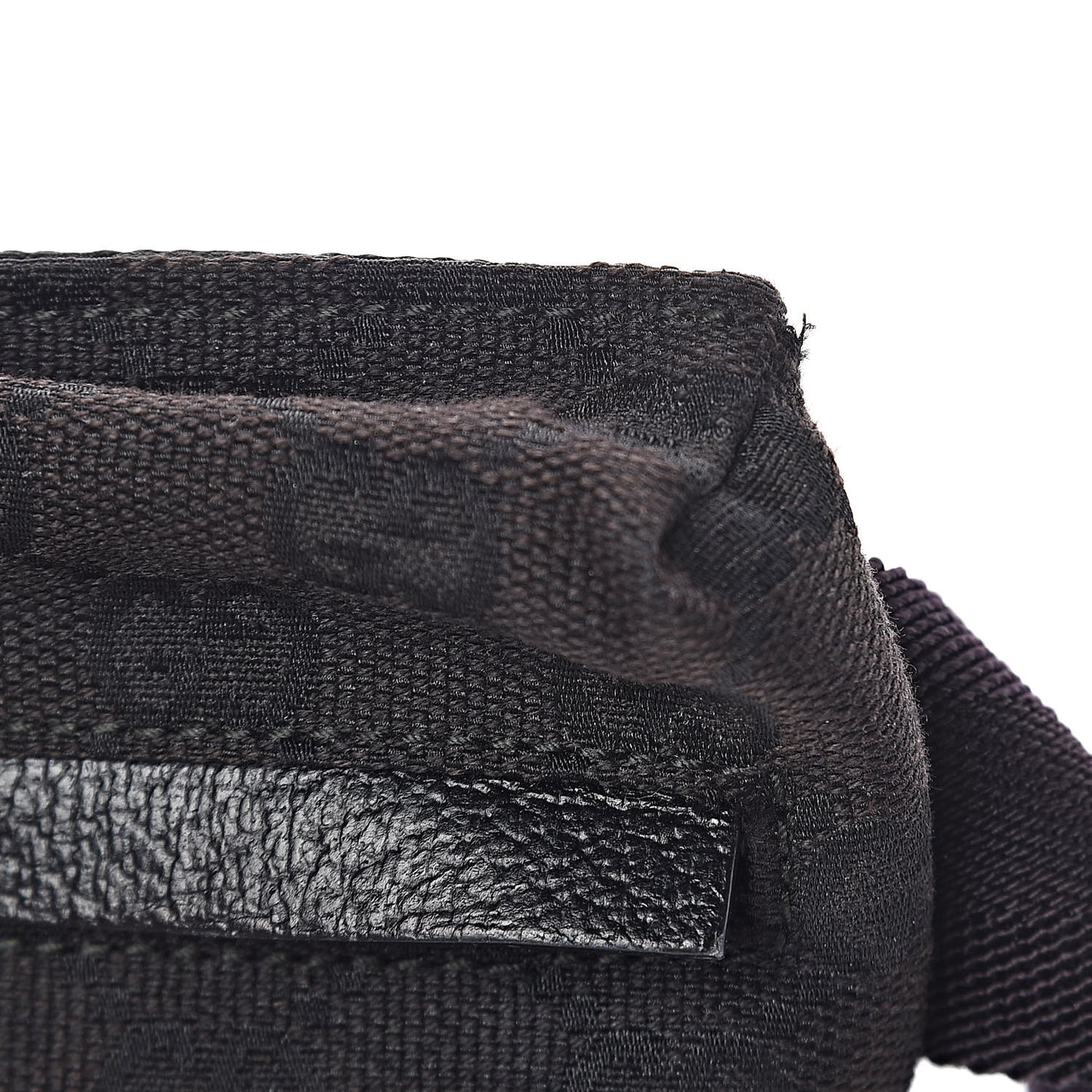 GG Monogram Double Pocket Belt Bag Black