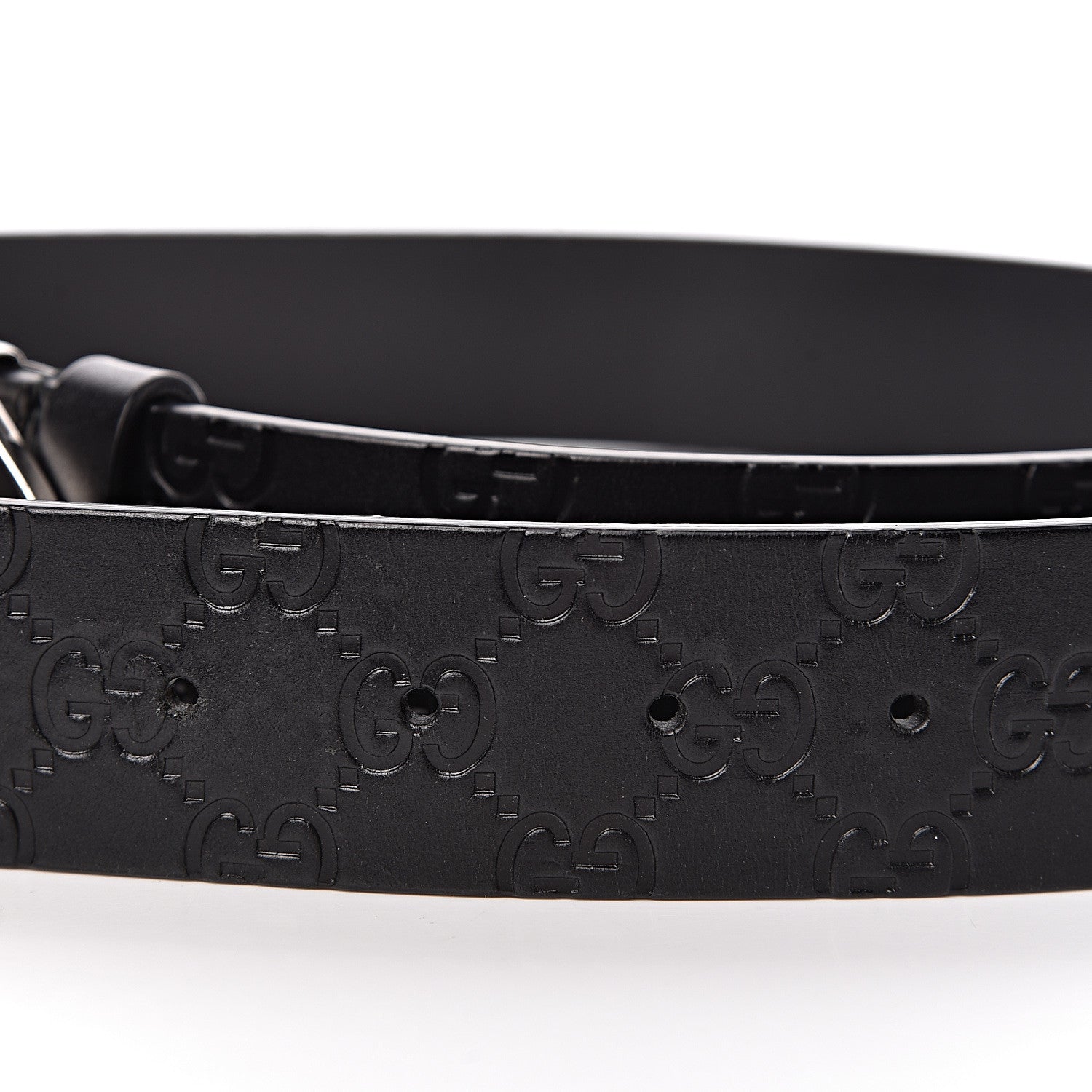 Gucci Guccissima Square G Belt 100 40 Black 8 of 10