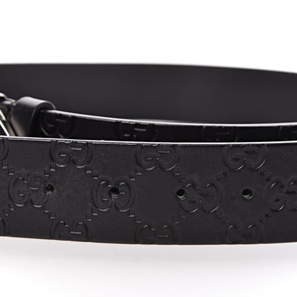 Gucci Guccissima Square G Belt 100 40 Black 8 of 10